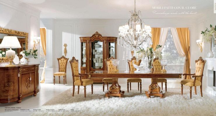 Display case Cabinets Showcases Wood Luxury Glass Cabinet Furniture Wardrobe Brown Baroque new