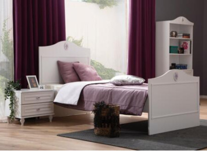 Youth bed Childrens bed Kids Design Modern White Bed Childrens room new