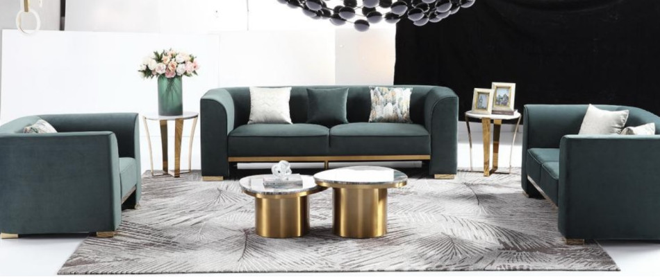 Designer Round Coffee table Living room table Coffee table Sofa Table Marble side