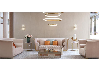 Sofa set 3+2+1 Seater Set Design Sofas Upholstery Couches Textile Sofa 3 pcs. new