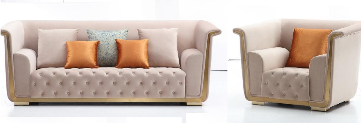 Sofa set 3+2+1 Seater Set Design Sofas Upholstery Couches Textile Sofa 3 pcs. new