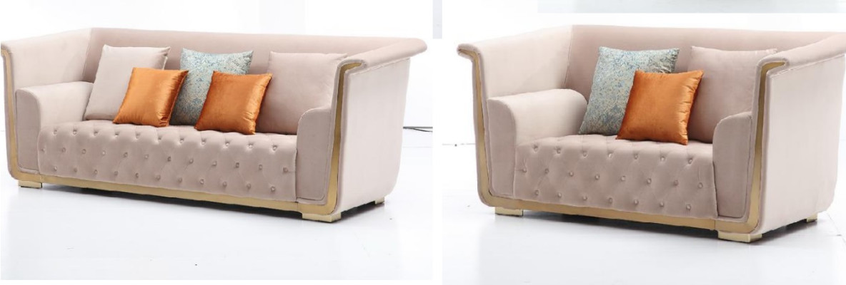 Sofa set 3+2+1 Seater Set Design Sofas Upholstery Couches Textile Sofa 3 pcs. new