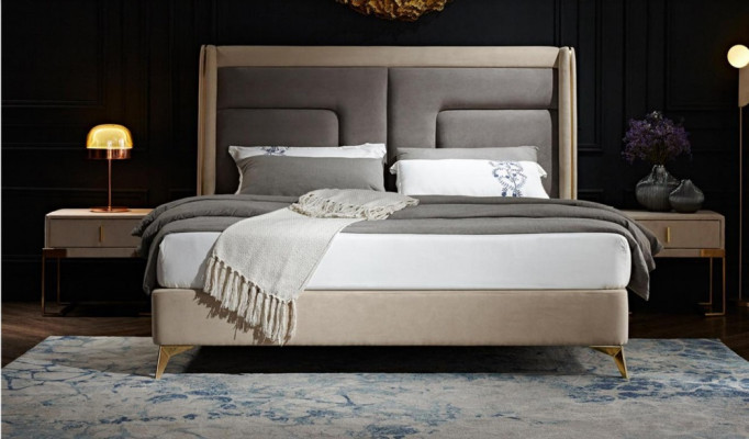 Complete's Bedroom Set Bed 2x Bedside table 3 pcs. Sets Designer Beds Luxury