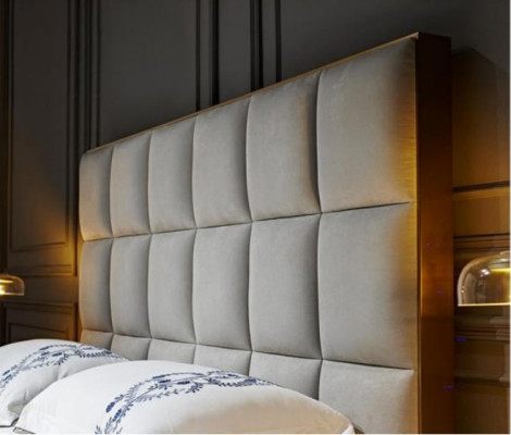 Bed 2x Bedside table 3 pcs. Bedroom Set Designer Luxury Group new Suite