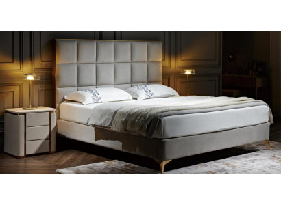 Bed 2x Bedside table 3 pcs. Bedroom Set Designer Luxury Group new Suite