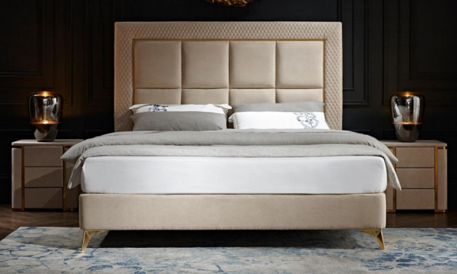 Bed 2x Bedside table 3 pieces. Bedroom Set Design Luxury Bedroom Complete new