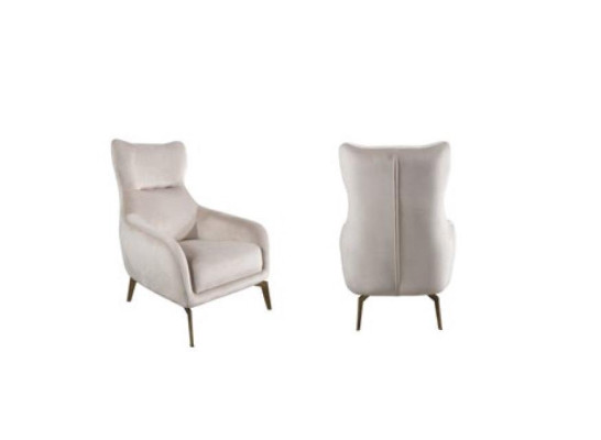 Classic Armchair Luxury Upholstery Textile Upholstery Seat Single Seater Modern White new