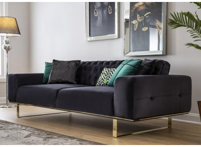 Modern Sofa 4 Seat Design Living room Upholstery Wood Upholstery Modern Luxury