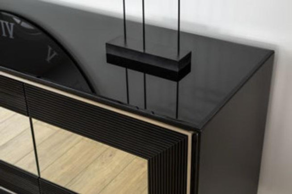 Black sideboard Chest of drawers Chests of drawers Wardrobe standing cabinet luxury sideboard