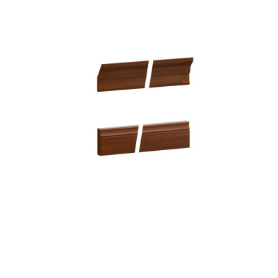 Classic end strip for base crown for panel or display case set BA-30