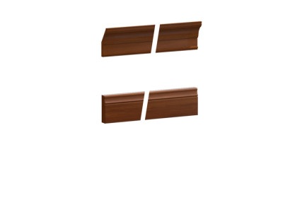 Classic end strip for base crown for panel or display case set BA-30