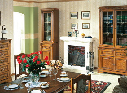 Classic Display case showcase cabinet glass cabinet wardrobe colonial new OK2