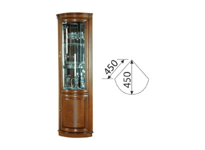 Classic Display case showcase cabinet rustic wardrobe glass cabinet showcases Z-WN
