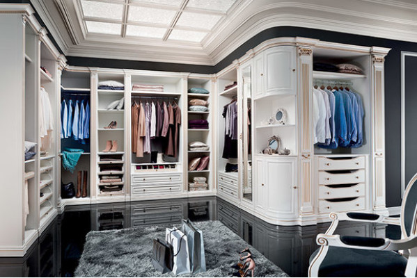 Element Model V-A for Walk-in Wardrobe Wardrobe Italian Furniture