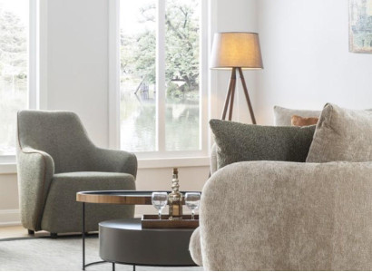 Armchair Luxury Couch 1 Seater Sofa Textile Fabric Couches Relax Club Furniture