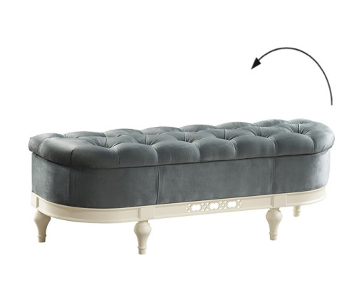 Classic R Stool RETRO RUSTIC FOOTSTOOL OTTOMAN Bench seat Stool - FL-P1A