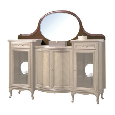 Classic r Antique Wood Stand Mirror Model W-NL-Kr Attachment Mirror