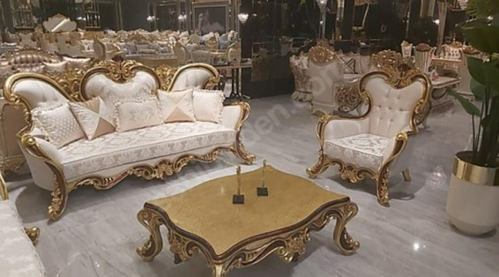 Living room Sofa Couch Furniture Classic Furnishings 3 Seater Couches