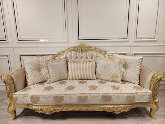 Classic Couch Sofa set Living room Furniture Furnishings 3+1 Seat Sofa