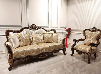 Classic Sofa set Living room Sofa Couch Furniture Furnishings 3+1 Seat