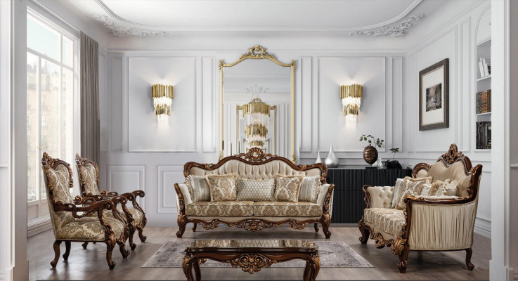 Baroque Armchair Couch Sofa Furniture Furnishings Couches Sofas Chair Velvet