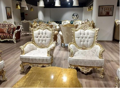 Chesterfield Armchair Ser Suite 1+1 Seater Couch Upholstery Furniture Furnishings