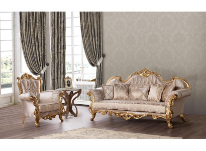 Sofa set 3+1 Seat Couch Upholstery Furniture Set Suite Classic Seat Furniture