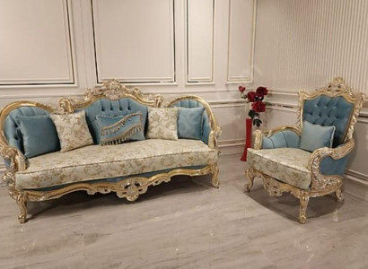Living room Sofa set Classic Sofa Couch Furniture Furnishings 3+1 Seater