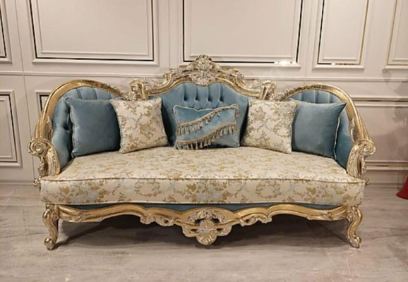 Classic Three Seater Baroque Couch Furnishings 3 Seater French Furniture
