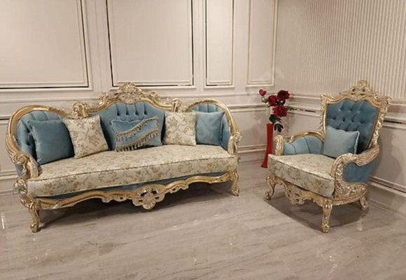 Classic Three Seater Baroque Couch Furnishings 3 Seater French Furniture