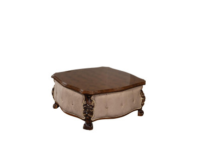 Wood Coffee table Classic Living room Tables Furniture Brown Square
