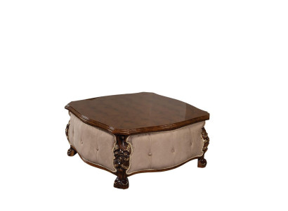 Wood Coffee table Classic Living room Tables Furniture Brown Square
