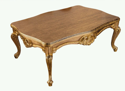Luxury Coffee table Table 136x90 Baroque Rococo Tables Rectangular Decoration