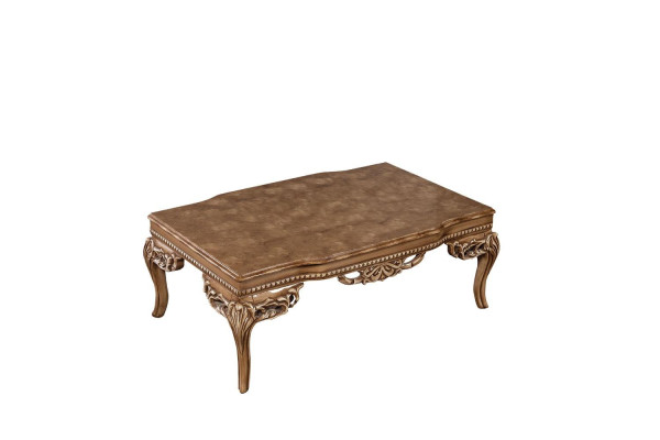 for Living room Art Deco Coffee table from Wood light Color carved legs new