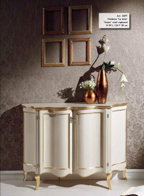 Cabinets White Luxury Sideboard Italian Furniture Chest of drawers 124x90x38