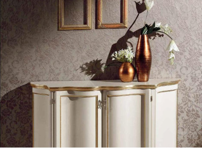Cabinets White Luxury Sideboard Italian Furniture Chest of drawers 124x90x38
