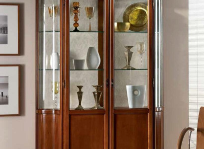 Luxury Wood Display case Sideboard Design Cabinets Brown Italian Furniture Wardrobe new