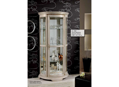 Classic Showcases Glass Wardrobe Display case Wood Living room Luxury Brown new Sideboard