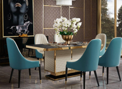 Dining Room 1x Chair Set Seat Real Chairs Upholstery Lehn Designer Wood Armchair new