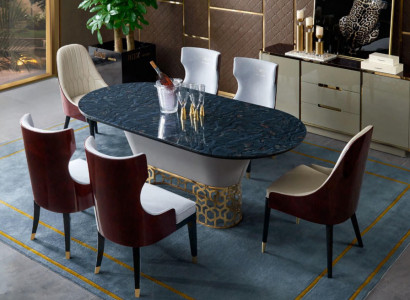 Complete Set Dining table 4x Chairs Dining room Set Ess Group Wood Table Tables