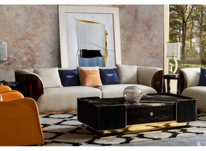 Leather Sofa Designer Couch Upholstery Sofa Couches Four Seater Furniture Living room Wood