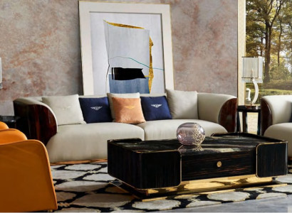 Leather Sofa Designer Couch Upholstery Sofa Couches Four Seater Furniture Living room Wood