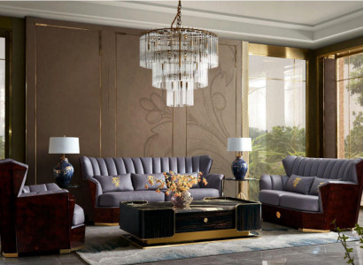 Complete Set Sofa set 321 Seater Coffee table Designer Modern Leather Sofa