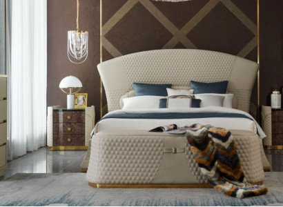Design Leather Bed Luxury Upholstery Beds Double Bedroom 180x200