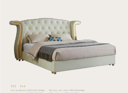 Upholstery Design Luxury Bed 180x200cm Beds Leather Modern Bedroom