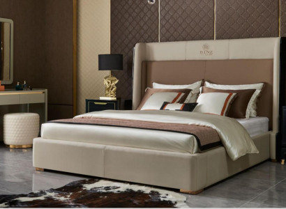 Bed Bedroom Set Design Furniture Luxury Beds 2x Bedside table 3-piece Bed frame