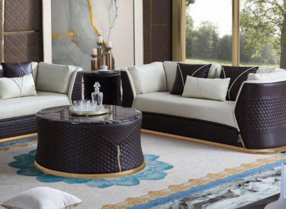 Designer Coffee table Side table Sofa Living room Table Furniture Round