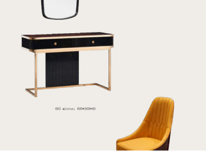Dressing table Mirror Chair Luxury Console Chest of drawers Bedroom 3pcs.