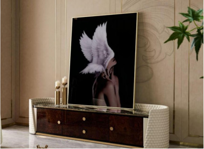 Designer TV cabinet tv sideboard chest of drawers side low board wardrobe room decorative shelf