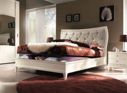 Bed Beds Bed Frame Wood Double Bed frame Double Beds Modern Hotel Italy